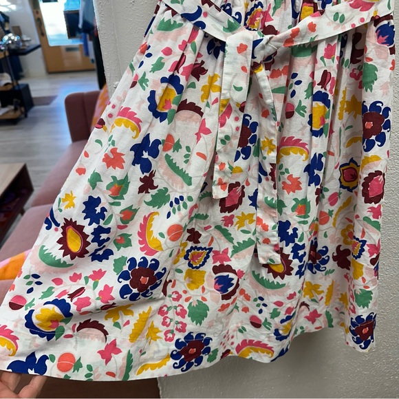 Mini Boden Tropical Retreat linen blend dress NWT - Picture 2 of 8